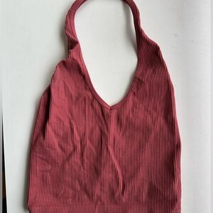 Urban outfitters auburn stretchy halter top size s